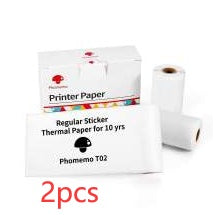 Portable Mini Thermal Label Printer – Phomemo T02 Series, Inkless & Bluetooth