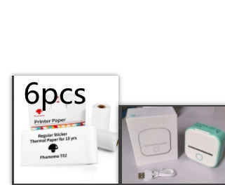 Portable Mini Thermal Label Printer – Phomemo T02 Series, Inkless & Bluetooth