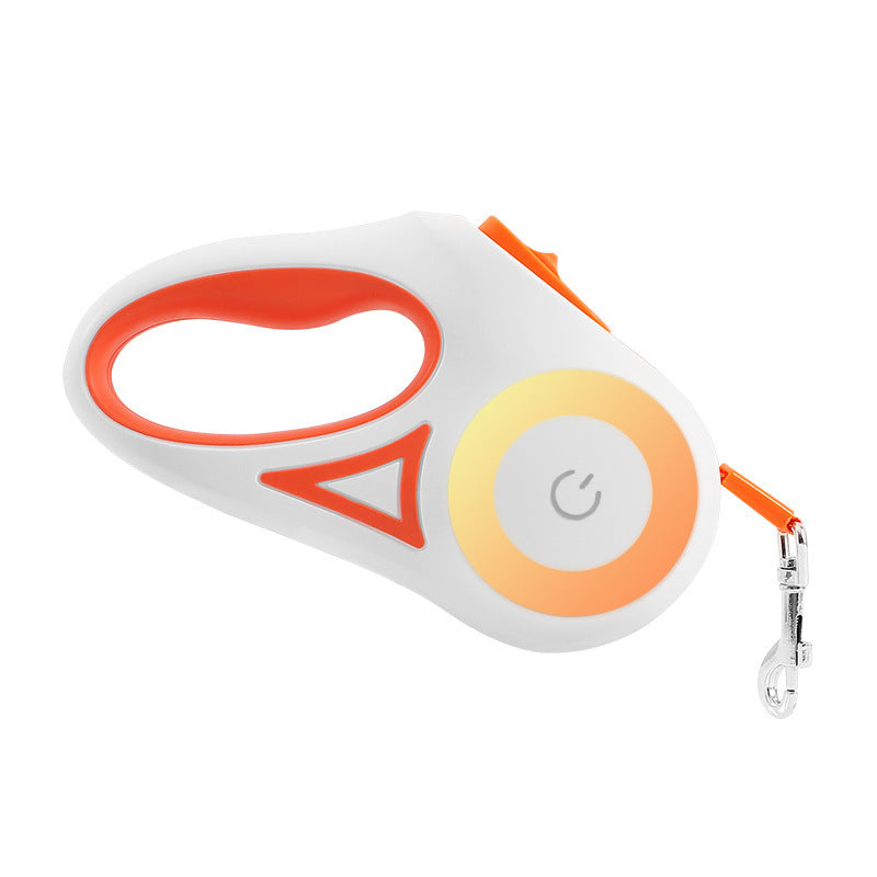 White and orange pet training device on a white background