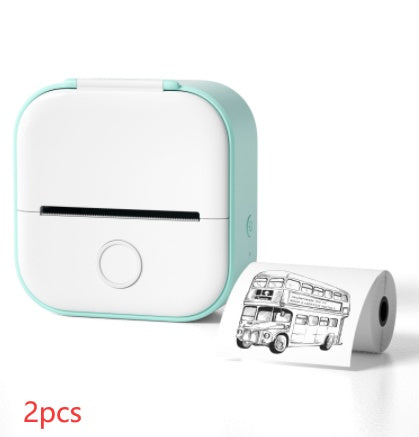 Portable Mini Thermal Label Printer – Phomemo T02 Series, Inkless & Bluetooth