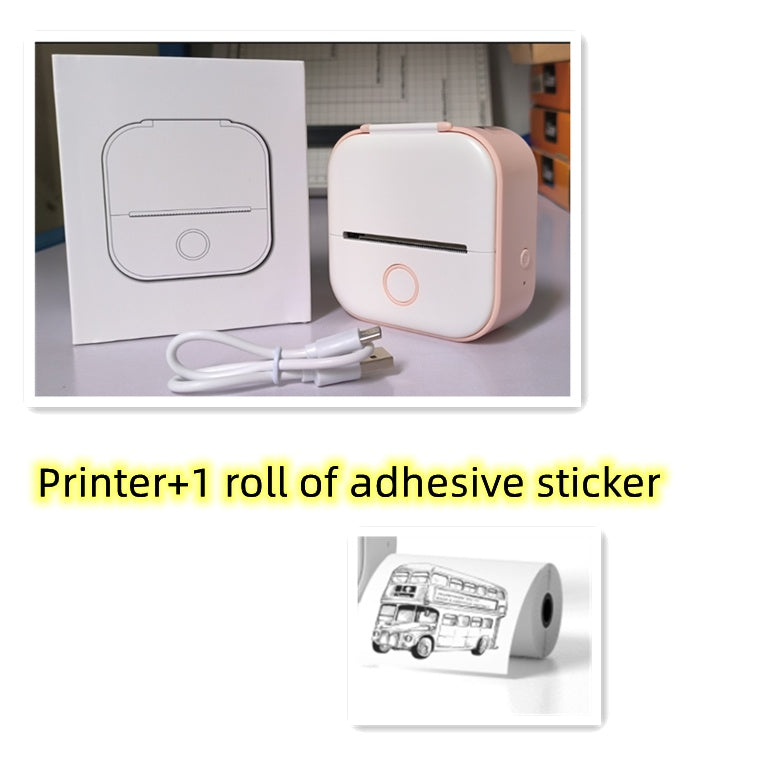 Portable Mini Thermal Label Printer – Phomemo T02 Series, Inkless & Bluetooth