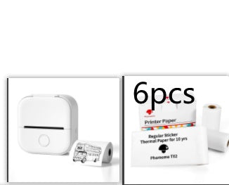 Portable Mini Thermal Label Printer – Phomemo T02 Series, Inkless & Bluetooth