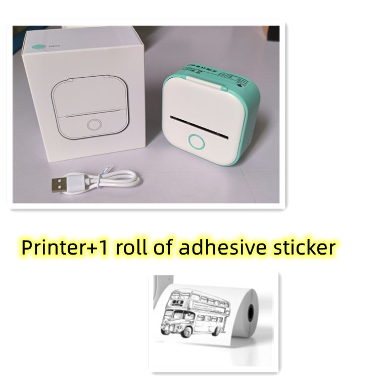 Portable Mini Thermal Label Printer – Phomemo T02 Series, Inkless & Bluetooth