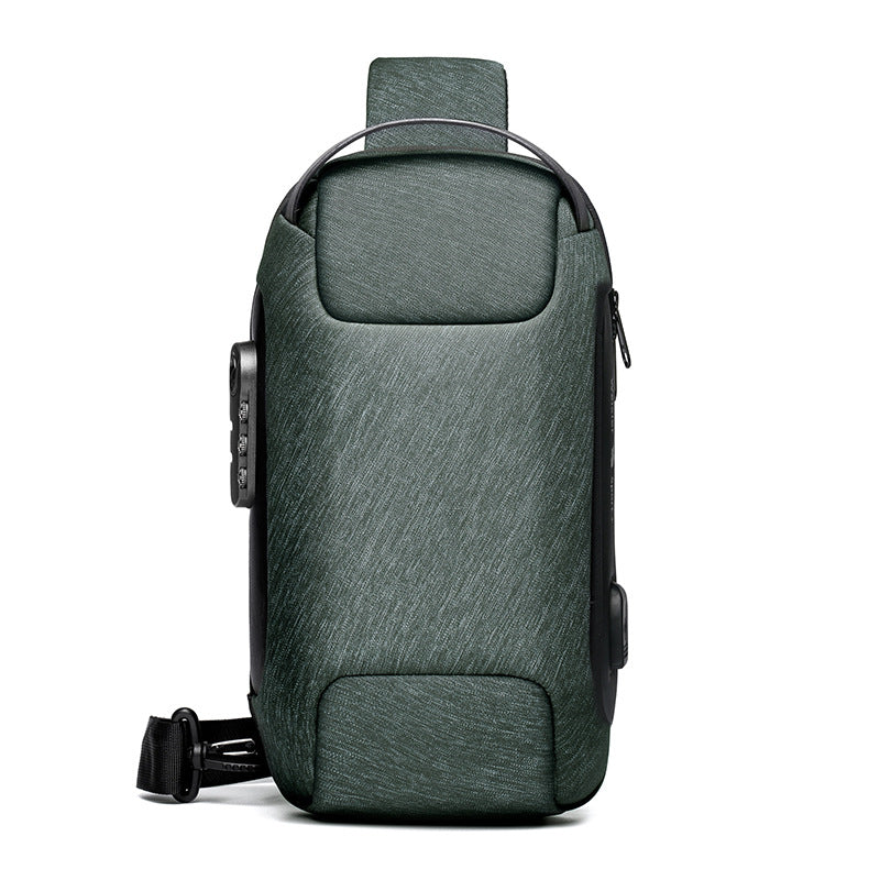 Waterproof USB Anti-theft Bag Men